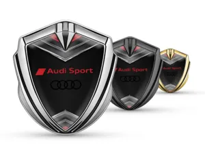 Audi Metallico Cupolato Emblema Stile Minimal Uni-Size